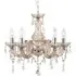 Marie Therese 5 Light Chandelier - Mink, Chrome