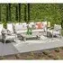 Marietta Garden Lounge Set with Coffee Table - Taupe, Aluminium