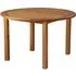 Marietta Round Outdoor Dining Table - Natural, Robinia Wood