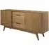 Marietta Wooden Sideboard with 2 Doors 4 Drawers - Oak