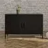 Marina 2-Door Sideboard - Black, Metal