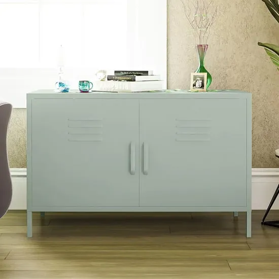 Marina 2-Door Sideboard - Pale Green, Metal