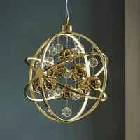Marion Glass Spheres Ceiling Pendant Light - Gold
