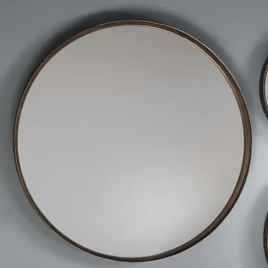 Marion Large Round Wall Mirror - Bronze image