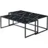 Marion Nesting Coffee Tables - Black Marble Effect