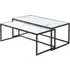 Marion Nesting Coffee Tables - White Marble Effect