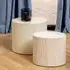 Marion Oval Nesting Coffee Tables - Light Oak, Wood