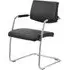 Marisa Cantilever Office Chair - Black, Leather