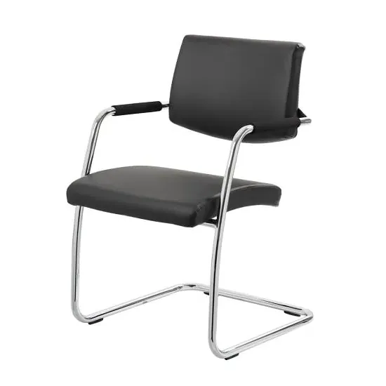 Marisa Cantilever Office Chair - Black, Leather image