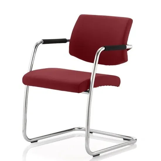 Marisa Cantilever Office Chair - Chilli, Leather