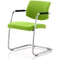 Marisa Cantilever Office Chair - Green, Leather