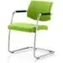Marisa Cantilever Office Chair - Green, Leather