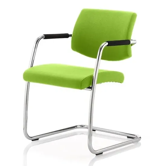 Marisa Cantilever Office Chair - Green, Leather
