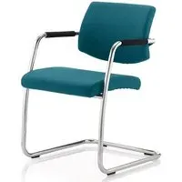 Marisa Cantilever Office Chair - Kingfisher, Leather