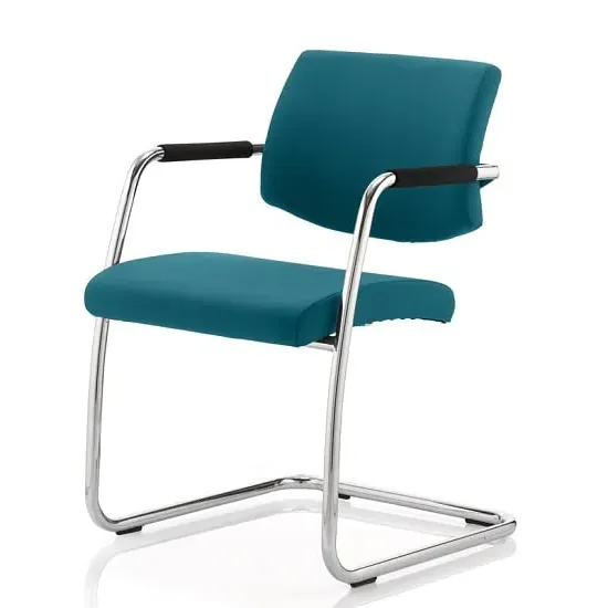 Marisa Cantilever Office Chair - Kingfisher, Leather