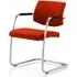 Marisa Cantilever Office Chair - Pimento, Leather