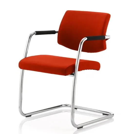 Marisa Cantilever Office Chair - Pimento, Leather