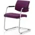 Marisa Cantilever Office Chair - Purple, Leather