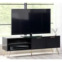Marius 2-Door TV Stand with Storage - Black, MDF