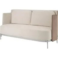 Markeb 2-Seater Sofa - White, Fabric