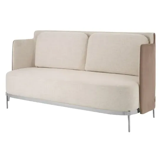Markeb 2-Seater Sofa - White, Fabric
