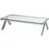 Markeb Coffee Table - Clear Glass, Silver Steel