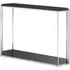 Markeb Console Table - Black Marble, Silver Steel
