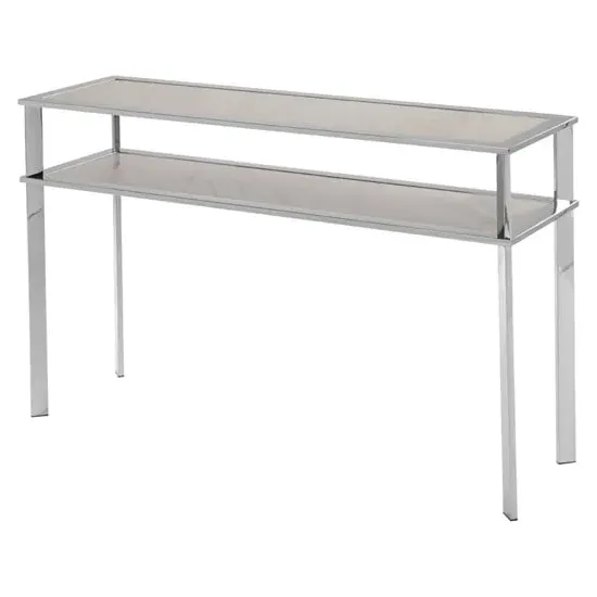 Markeb Console Table - White, Porcelain