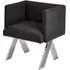 Markeb Dining Chair - Black, Fabric