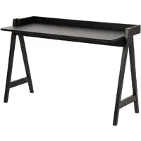 Marne Wooden Laptop Desk with Storage - Black