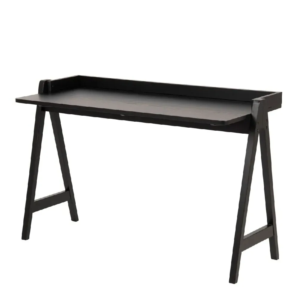 Marne Wooden Laptop Desk with Storage - Black image