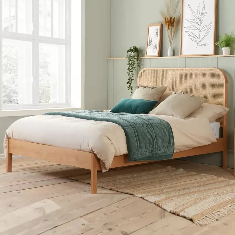 Marot Super King Size Bed Frame - Oak, Wood
