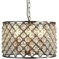 Marquise Drum Pendant Ceiling Light - Antique Copper