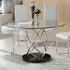 Marseille Round Dining Table - Clear, Tempered Glass