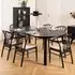 Marshfield Extendable Dining Table with 6 Canby Chairs - Black