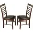 Marsic Dining Chairs - Dark Oak, Leather