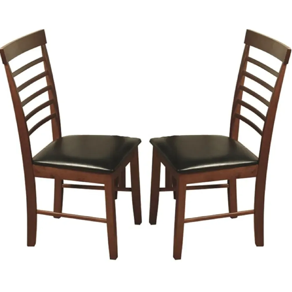 Marsic Dining Chairs - Dark Oak, Leather image