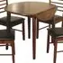 Marsic Round Drop Leaf Dining Table - Brown, Wood