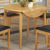 Marsic Round Drop Leaf Dining Table - Oak, Wood