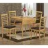 Marsic Square Drop Leaf Dining Table with 4 Chairs - Oak, Wood