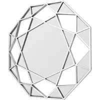 Martico Faceted Octagonal Wall Mirror - Gold, Metal