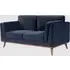 Martin 2-Seater Sofa - Midnight Blue, Velvet