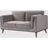 Martin 2-Seater Sofa - Stone Grey, Velvet