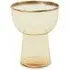 Martina Round Glass Side Table - Gold