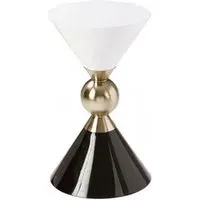 Martina Round Side Table - Gold, MDF