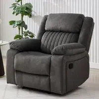Martinez 1-Seater Recliner Sofa - Iron, Fabric