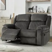 Martinez 2-Seater Recliner Sofa - Iron, Fabric