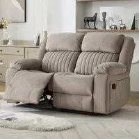 Martinez 2-Seater Recliner Sofa - Taupe, Fabric