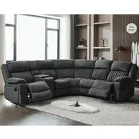 Martinez Corner Recliner Sofa - Iron, Fabric