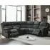 Martinez Corner Recliner Sofa - Iron, Fabric